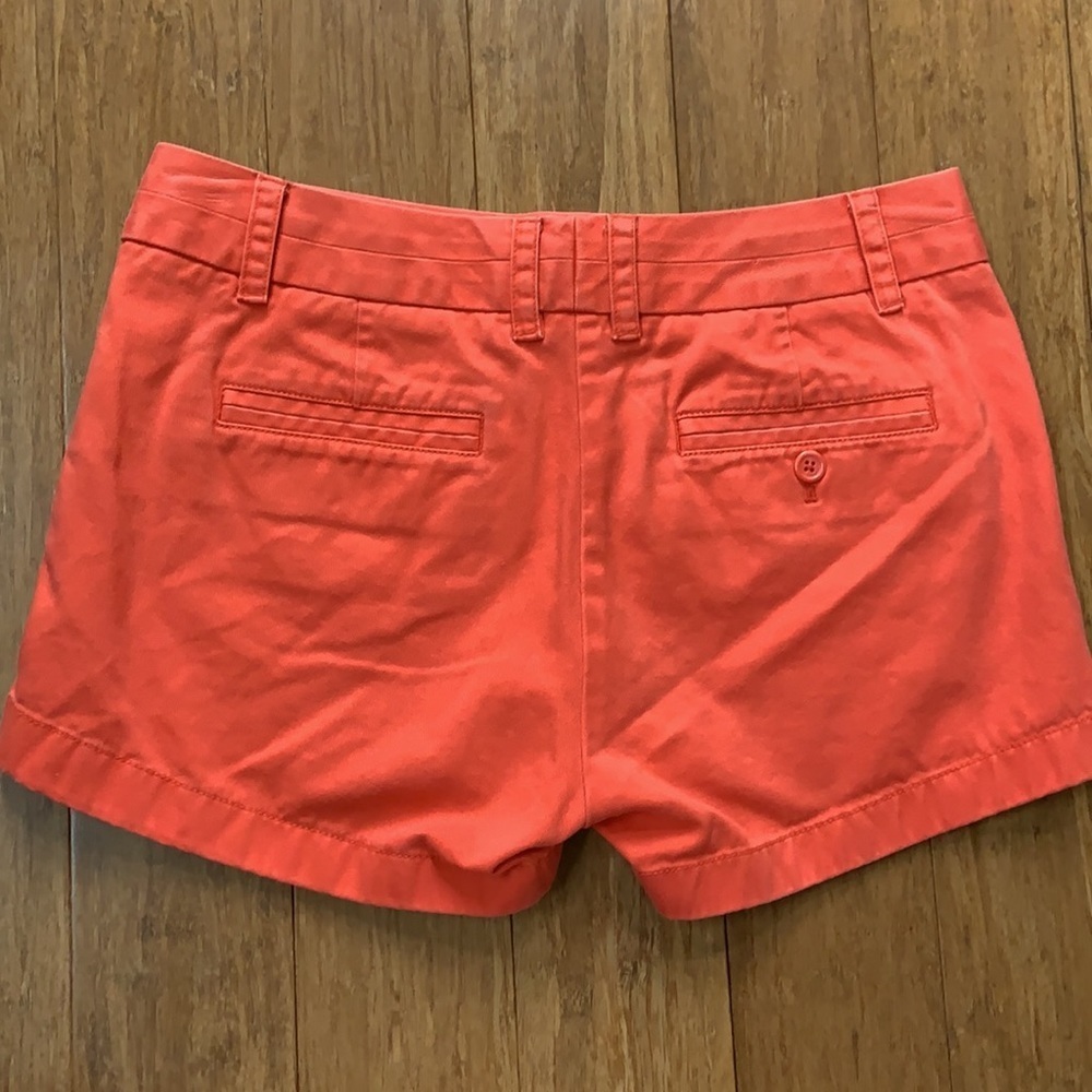 JCREW 3” Orange Chino Shorts sz 2 - Picture 3 of 4